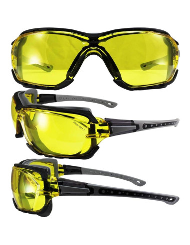 Gafas de seguridad Birdz Eyewear Gasket grises con lente clara