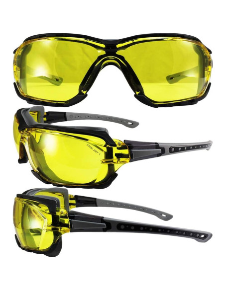 Gafas de seguridad Birdz Eyewear Gasket grises con lente clara Gafas de seguridad Birdz Eyewear Gasket grises con lente clara