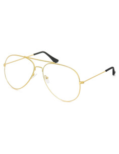 Gafas de Disfraz Skeleteen Aviador Doradas 70s Adultos Niños