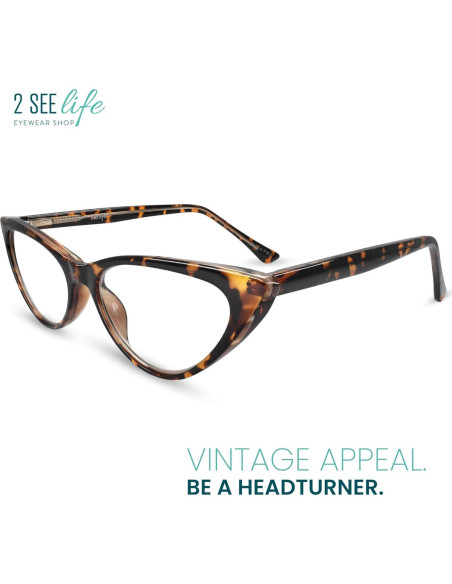 Gafas de lectura 2SeeLife carey 1.5x modernas para mujeres