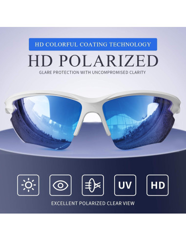 Gafas de sol deportivas DEAFRAIN Dfsg21b polarizadas UV400