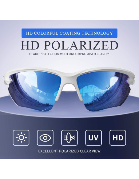 Gafas de sol deportivas DEAFRAIN Dfsg21b polarizadas UV400