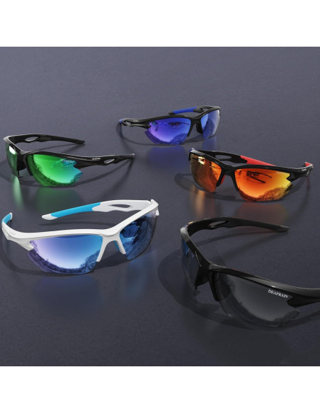 Gafas de sol deportivas DEAFRAIN Dfsg21b polarizadas UV400