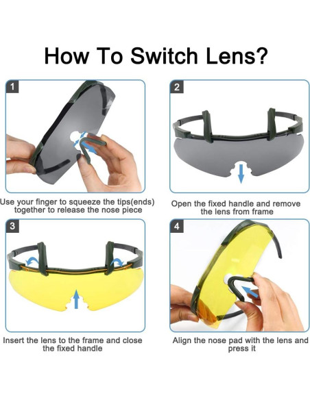 Gafas Tácticas Xaegistac 3 Lentes Intercambiables Unisex