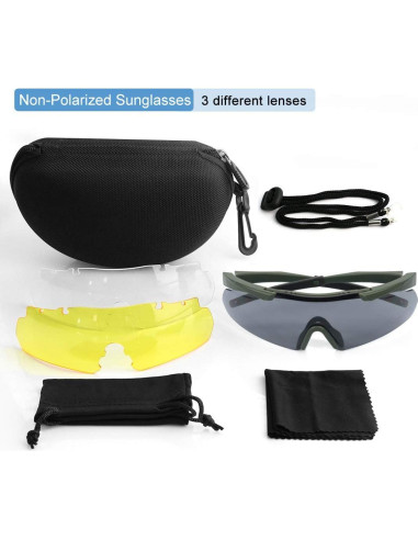 Gafas Tácticas Xaegistac 3 Lentes Intercambiables Unisex