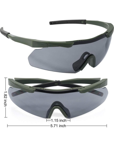Gafas Tácticas Xaegistac 3 Lentes Intercambiables Unisex