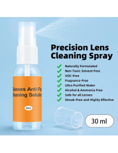 Kit de limpieza y reparación de gafas Edglete con estuche 2