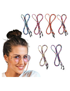6 Piezas Correa para Gafas Multicolor Bohemia 70cm