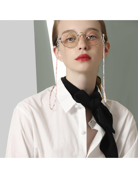 Cadenas de Gafas Fintie 3 Pcs con Cuentas Coloridas 84 cm