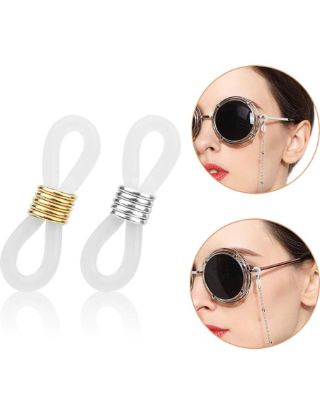 Extremos de Cadena para Gafas HUIHUIBAO 20 Piezas Ajustables