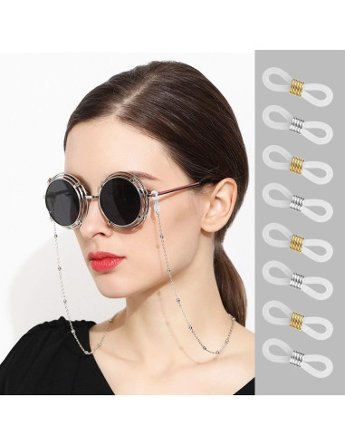 Extremos de Cadena para Gafas HUIHUIBAO 20 Piezas Ajustables