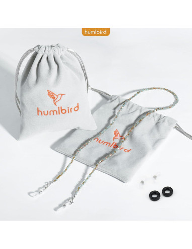 Cadena de Gafas Humlbird para Mujeres 65.5 cm Cristal Natural