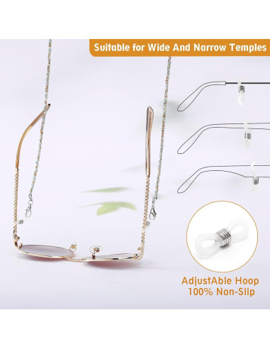 Cadena de Gafas Humlbird para Mujeres 65.5 cm Cristal Natural