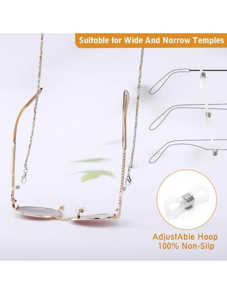 Cadena de Gafas Humlbird para Mujeres 65.5 cm Cristal Natural