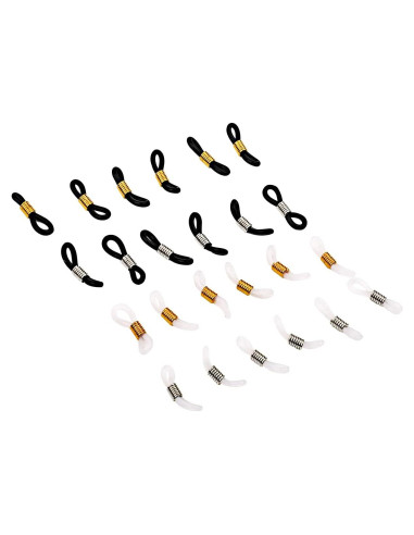 Extremos de cadena para gafas CTZD - 24 piezas antideslizantes