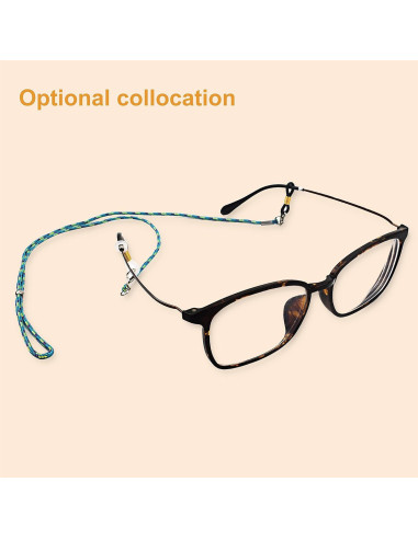 Extremos de cadena para gafas CTZD - 24 piezas antideslizantes