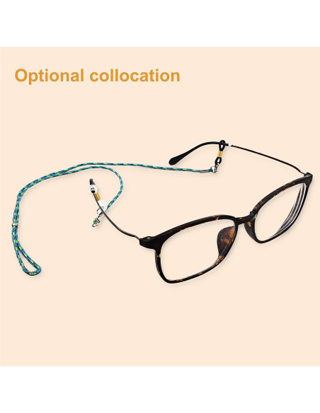 Extremos de cadena para gafas CTZD - 24 piezas antideslizantes