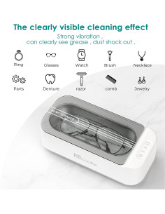 Limpiador Ultrasónico KECOOLKE 400ml con Temporizador Digital 2