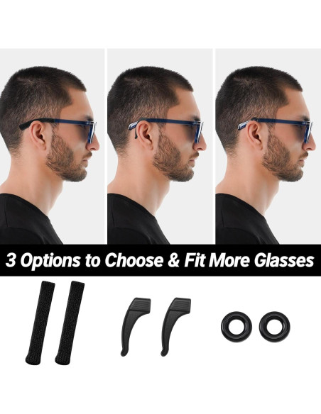 Agarres de Oído MUIIGOOD para Gafas de Algodón Suave