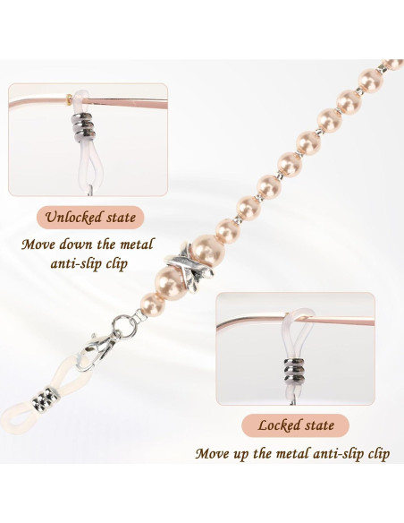 Cadena de Gafas de Perlas 75 cm - Soporte para Gafas