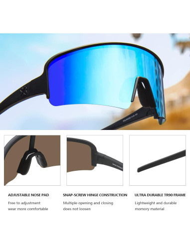 Gafas de Sol Polarizadas MAXJULI Unisex UV400 Ciclismo
