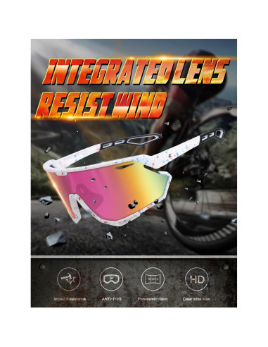 Gafas de sol BIRCEN deportivas UV400 para ciclismo y béisbol