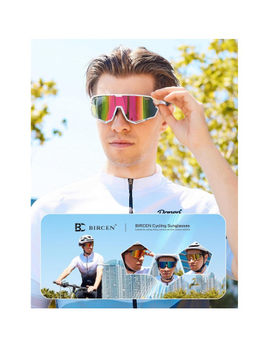 Gafas de sol BIRCEN deportivas UV400 para ciclismo y béisbol
