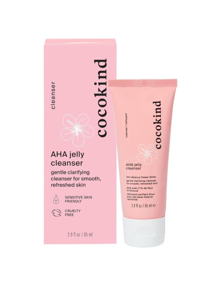 Limpiador Facial AHA Cocokind 125g - Suave y Exfoliante