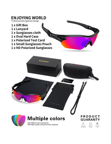 Gafas de sol deportivas Rosemal 7221 polarizadas UV400