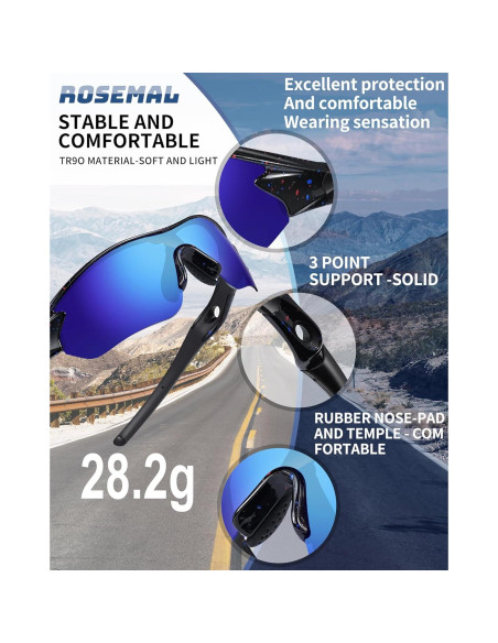 Gafas de Sol Deportivas Rosemal UV400 Polarizadas Unisex