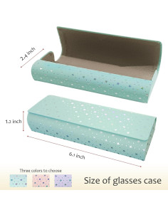 Estuche Duro para Gafas HSYMQ 3PCS Colores Variados 2