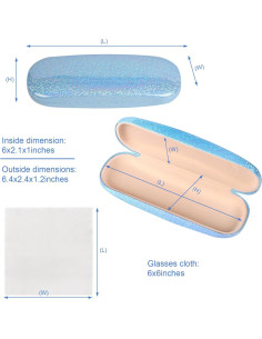Estuche Duro para Gafas Joyberg - Paquete de 2 Azul 2