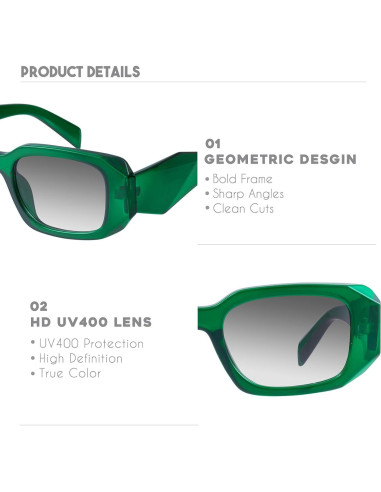 Gafas de Sol Rectangulares Mosanana Modelo Goulding UV400