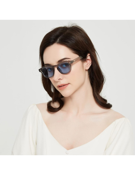 Gafas de Sol Gtand Unisex Retro Circulares 46mm Tinte Azul