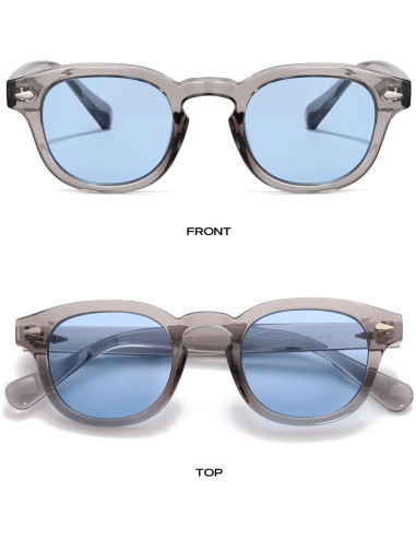 Gafas de Sol Gtand Unisex Retro Circulares 46mm Tinte Azul