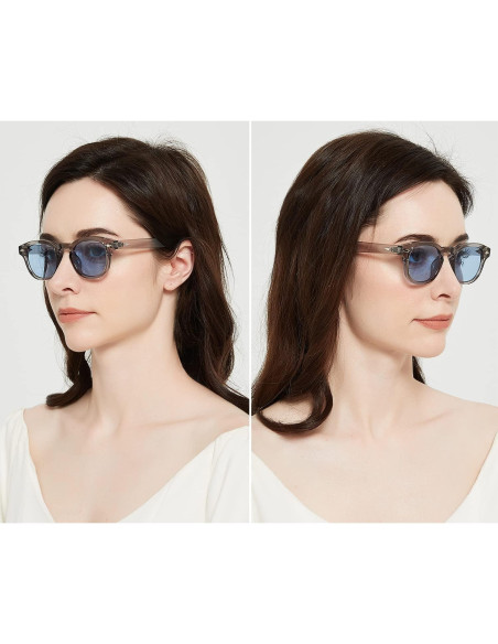 Gafas de Sol Gtand Unisex Retro Circulares 46mm Tinte Azul