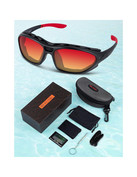 Gafas de Sol Deportivas BEACOOL Polarizadas Naranja