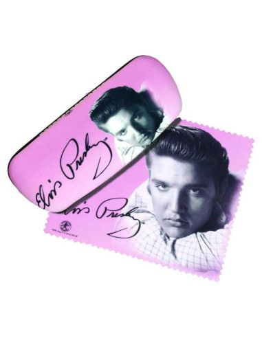 Funda para Gafas Spoontiques Elvis Rosa con Paño
