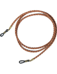 Correa de Gafas GENIQUE de Cuero Genuino Marrón 9.86g 2