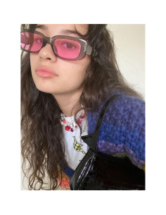 Gafas de sol rectangulares ADE WU unisex retro 90s UV400 2