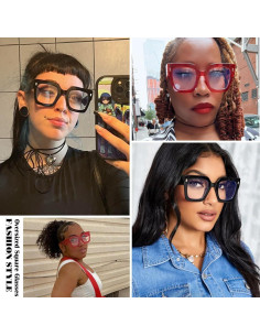 Gafas de bloqueo luz azul Breaksun B40 cuadradas grandes 2