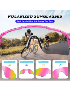 Gafas de Sol Deportivas Polarizadas UV400 para Ciclismo 2