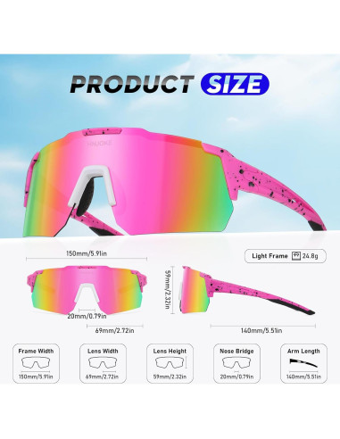 Gafas de Sol Deportivas Polarizadas UV400 para Ciclismo