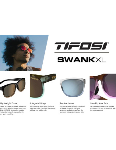 Gafas de sol Tifosi Optics XL marrón polarizado unisex