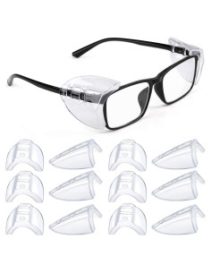 Gafas de Seguridad MELASA con Protectores Laterales 6 Pzas