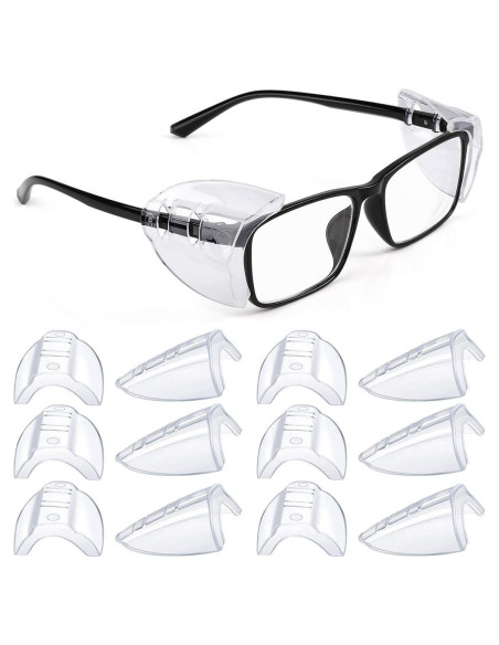 Gafas de Seguridad MELASA con Protectores Laterales 6 Pzas