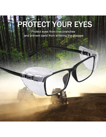 Gafas de Seguridad MELASA con Protectores Laterales 6 Pzas