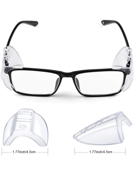 Gafas de Seguridad MELASA con Protectores Laterales 6 Pzas