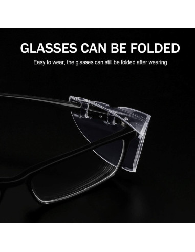 Gafas de Seguridad MELASA con Protectores Laterales 6 Pzas