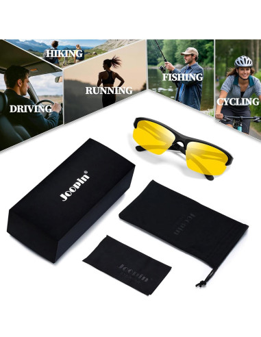 Gafas de sol deportivas Joopin UV400 para conducción nocturna